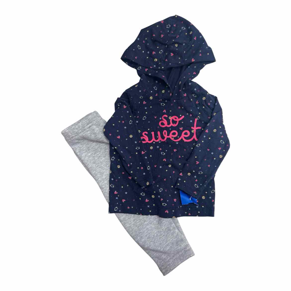 Carters (C) Navy Infant Size 12 MO Girl's 2PC Casual