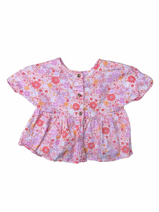 Tea Collection (A) Pink Toddler Size 3 ButtondownSS