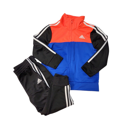 Adidas (B) Black Infant Size 24 MO 2PC Athletic Pant Suit