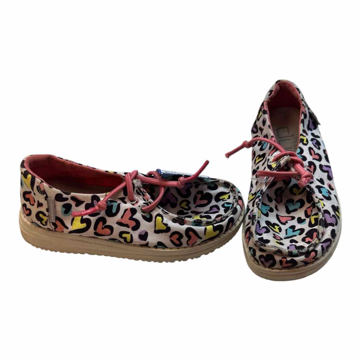 Hey Dude (B) White Print Toddler Shoe Size 9 (Toddler) Girl's Casual Shoes