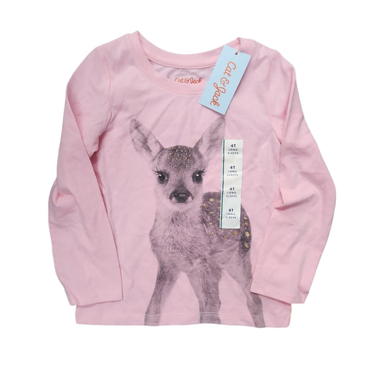Cat and Jack (D) Pink Youth Size 6-6X Girl's SSTopBasic