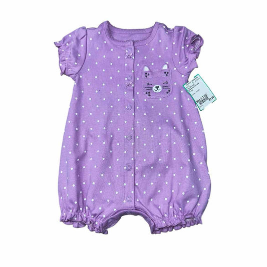 Simple Joys by Cartes Purple Infant Size 0-3 MO CasualRomper