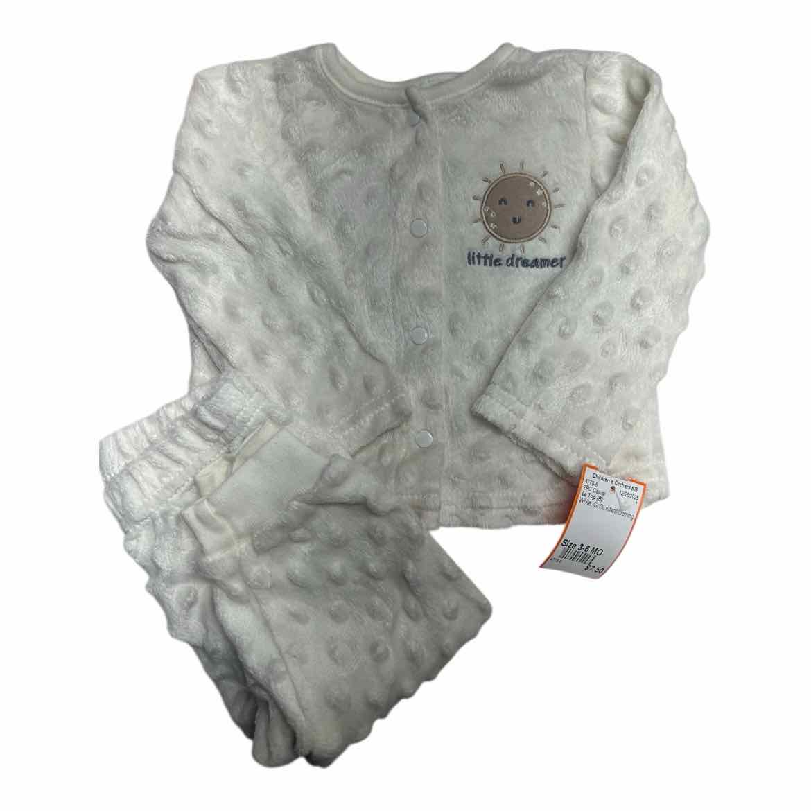 Le Top (B) White Infant Size 3-6 MO Girl's 2PC Casual