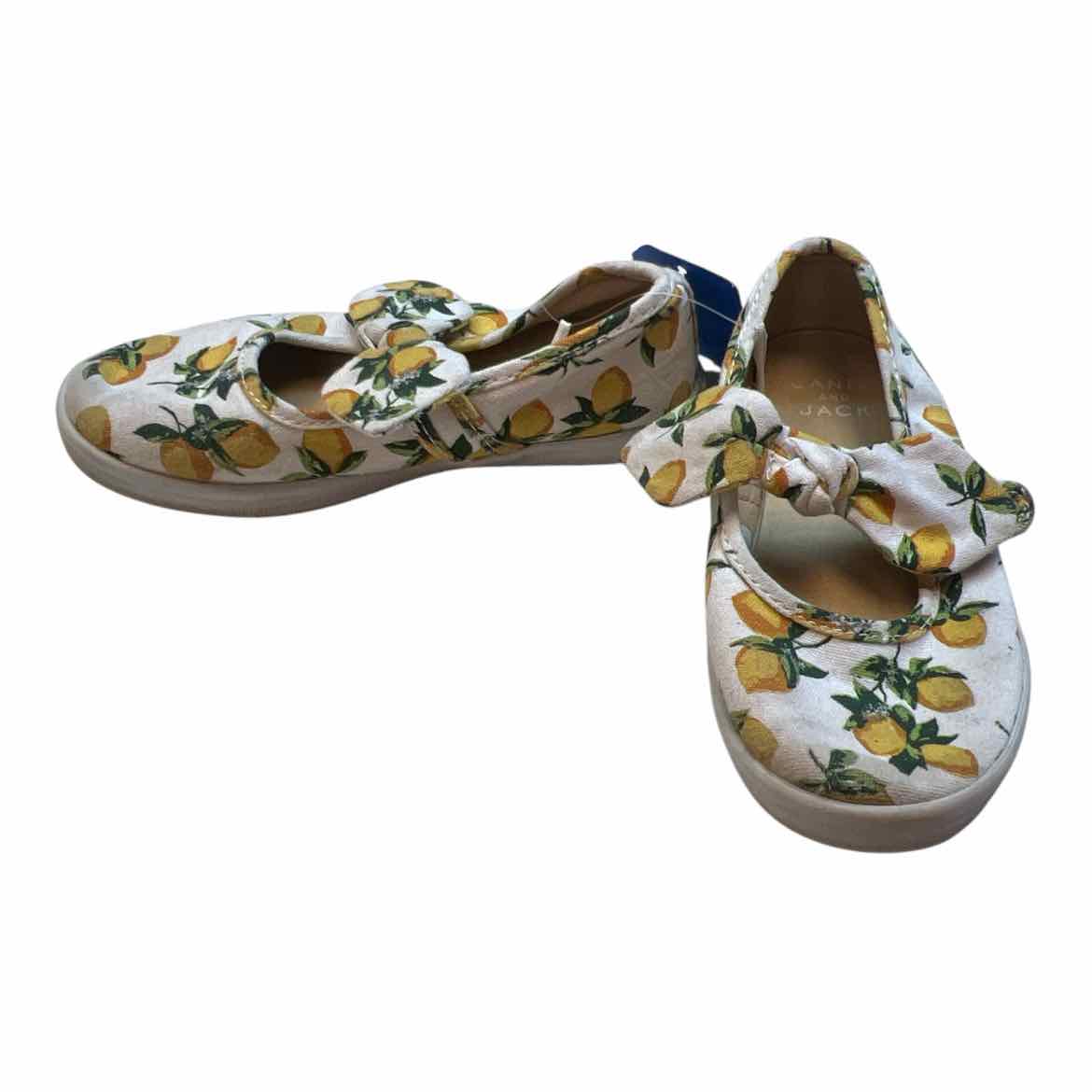 Janie and Jack (A) White Print Toddler Shoe Size 10 (Toddler) Casual Shoes
