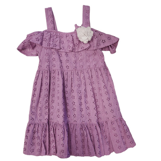 Janie and Jack (A) Purple Youth Size 7 CasualDress