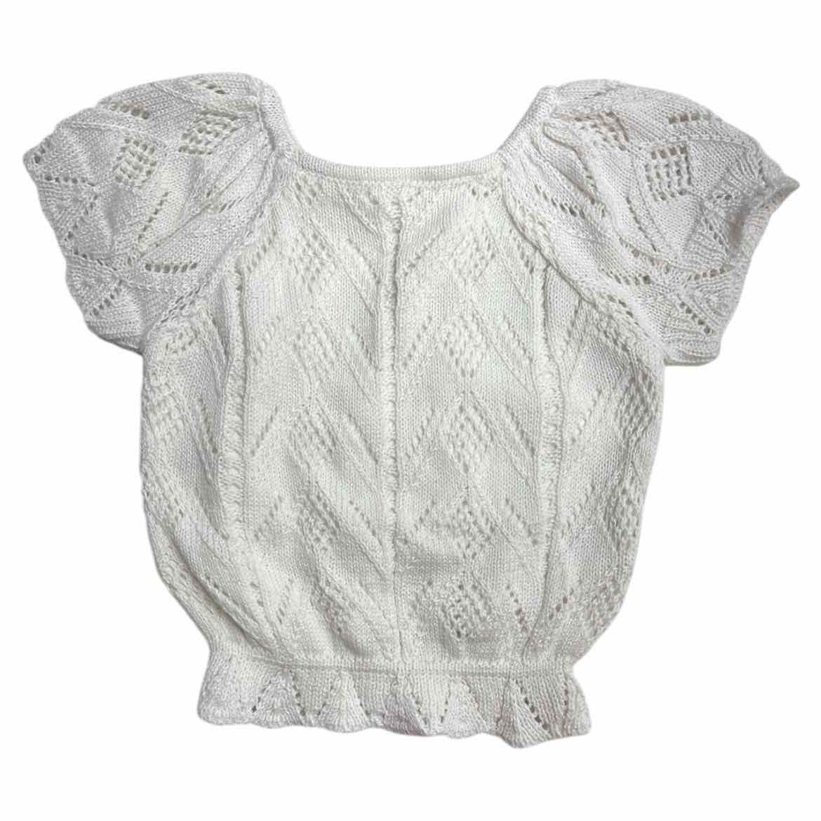 Evsie White Youth Size 7 SSTop