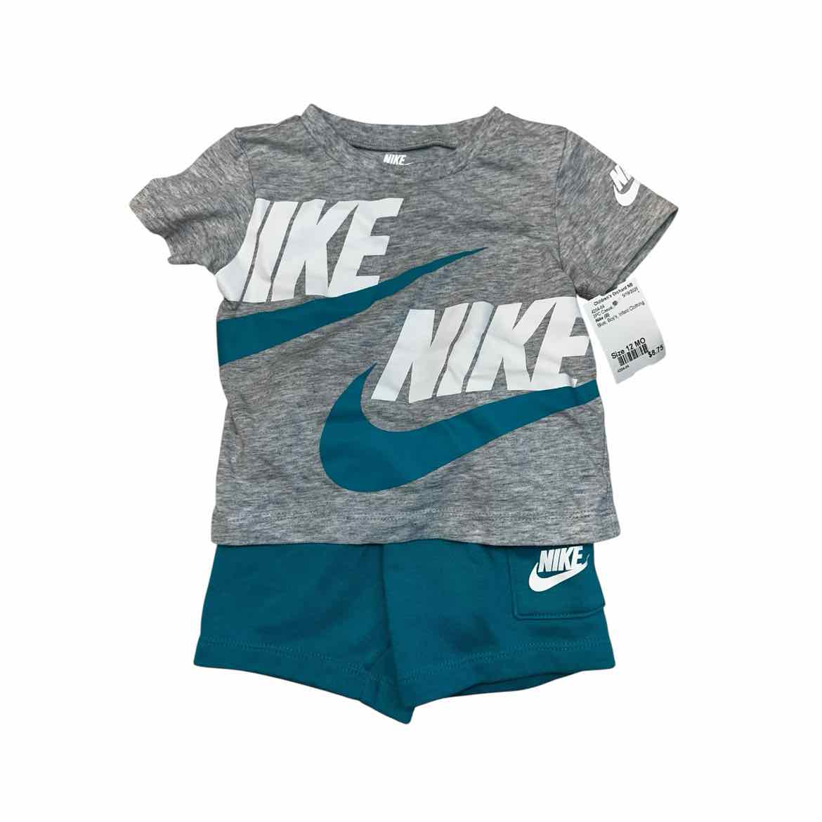 Nike (B) Blue Infant Size 12 MO Boy's 2PC Casual