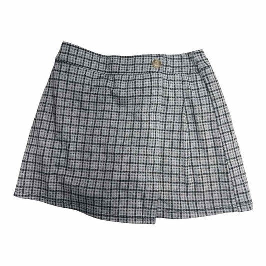 Abercrombie (B) Black Print Youth Size 9-10 Girl's SkirtDressy