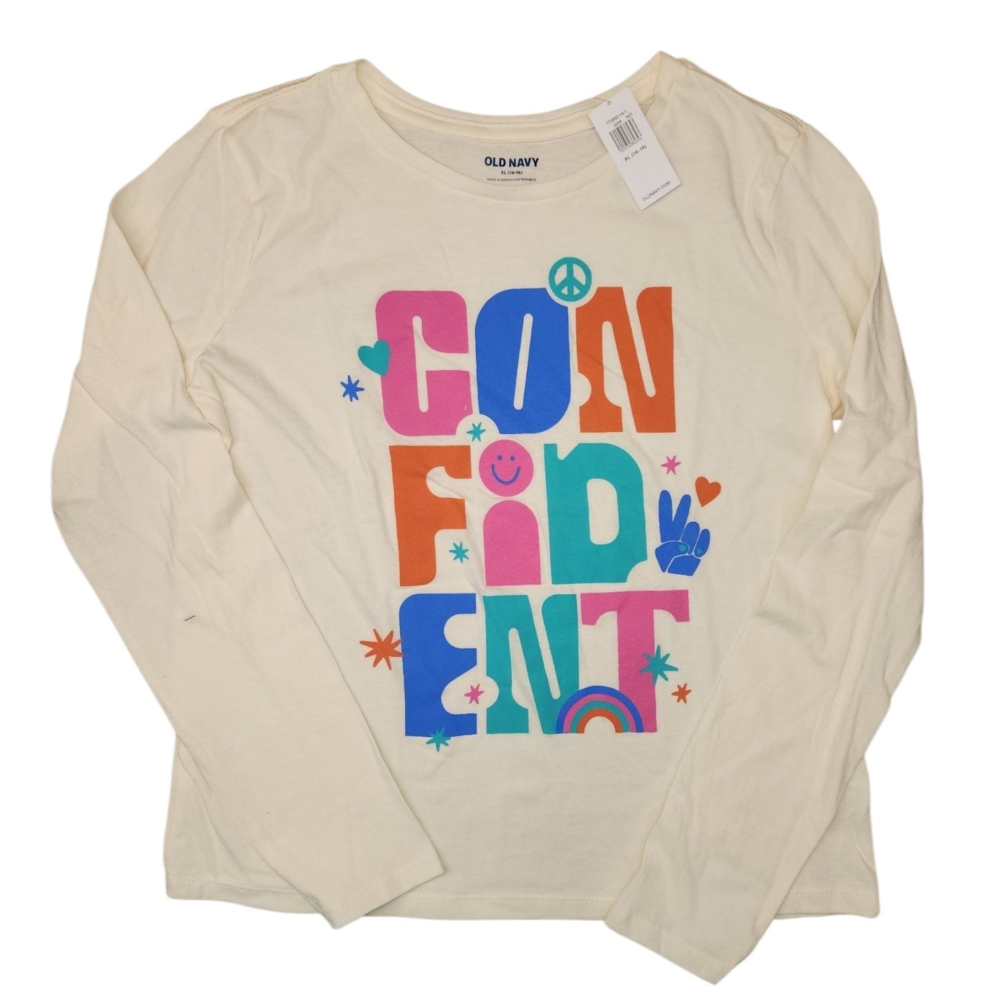 Old Navy (C) Cream Youth Size 14-16 Girl's LSTopBasic