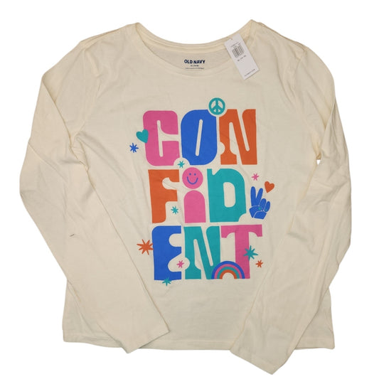 Old Navy (C) Cream Youth Size 14-16 Girl's LSTopBasic