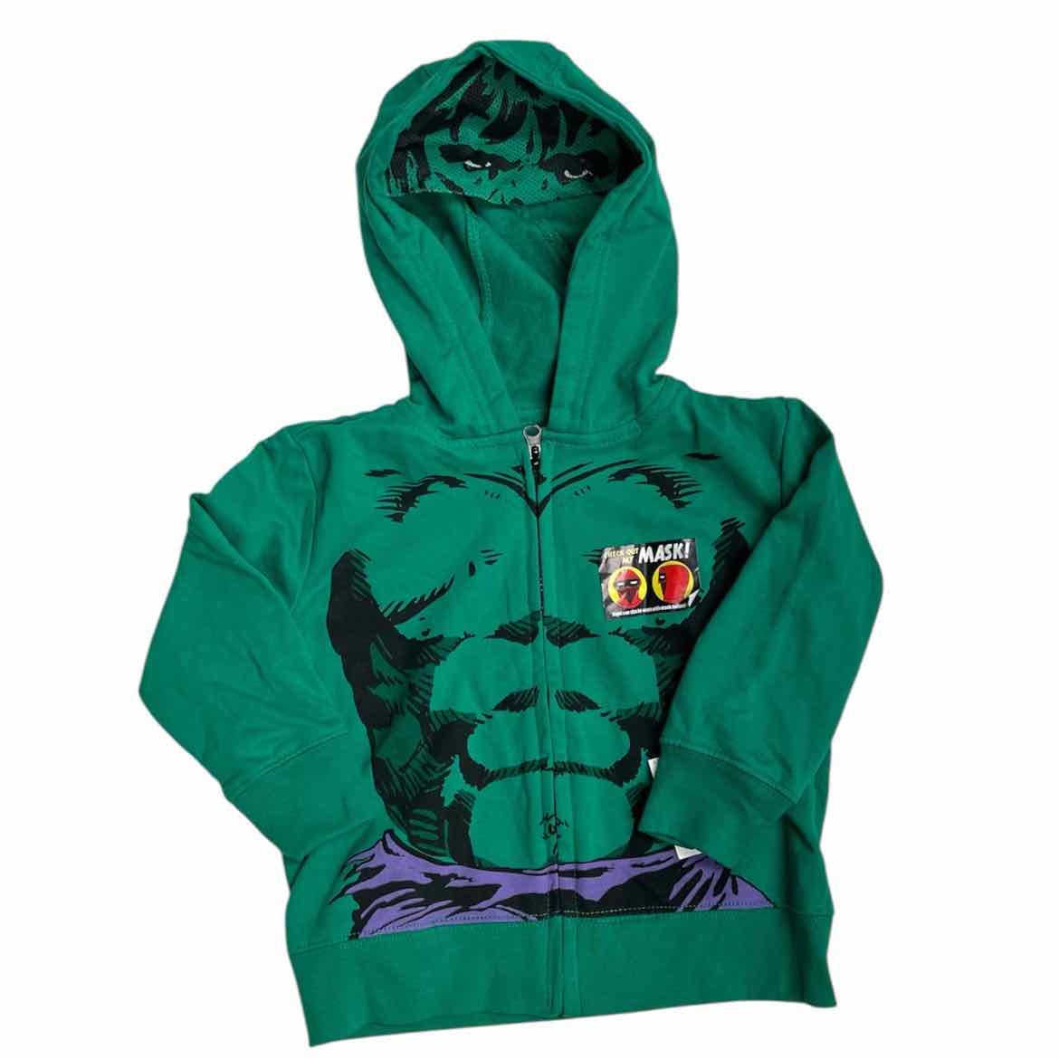 Marvel (D) Green Toddler Size 2-3 Boy's Sweatshirt