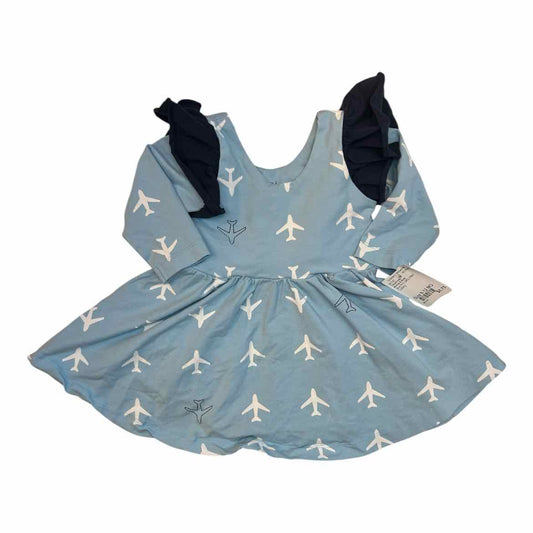 Monica & Andy Blue Print Infant Size 6-12 MO Girl's CasualDress