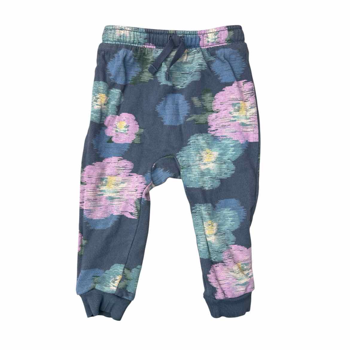 Tea Collection (A) Blue Print Infant Size 12-18 MO Girl's Sweatpant