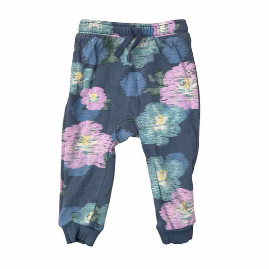 Tea Collection (A) Blue Print Infant Size 12-18 MO Girl's Sweatpant