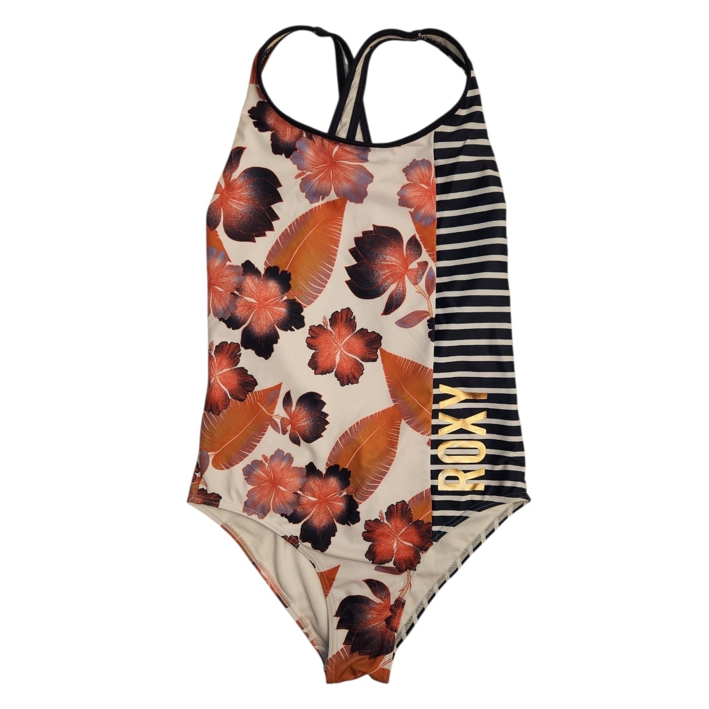 Roxy (B) Navy Youth Size 12 Girl's 1PCSwimwear