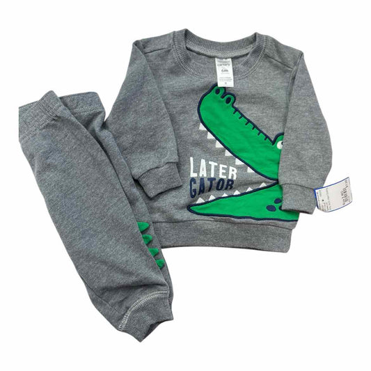 Carters (C) Grey Infant Size 6 MO Boy's 2PC Casual