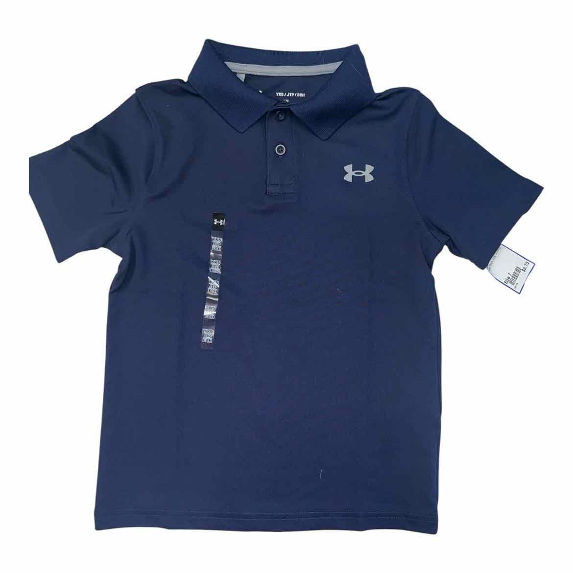 Under Armour (B) Navy Youth Size 7 Boy's AthleticPolo