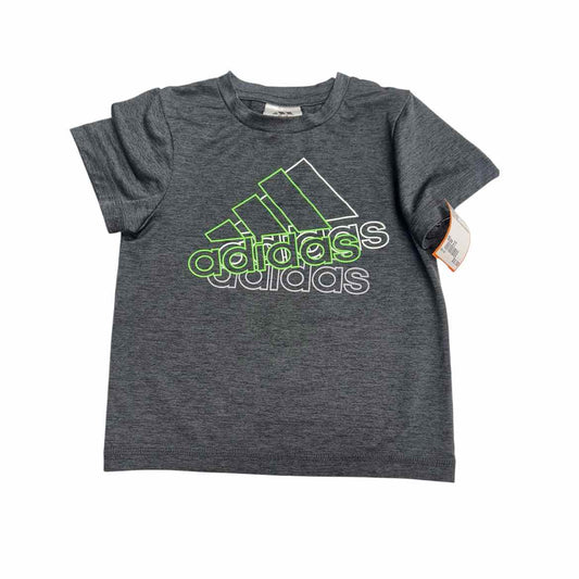 Adidas (B) Black Toddler Size 2T Boy's AthleticTopSS