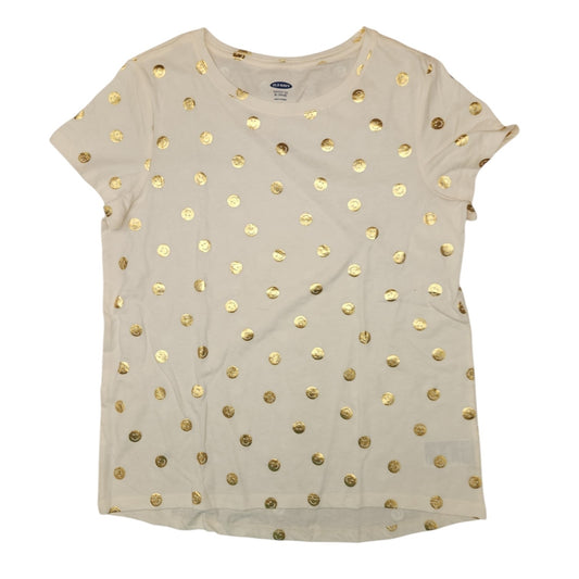Old Navy (C) Cream Youth Size 14-16 Girl's SSTopBasic