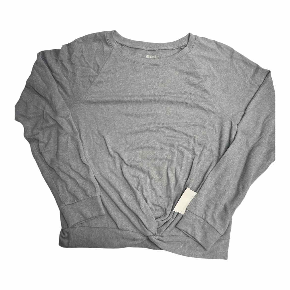 Zella Girl (B) Grey Tween Size 10-12 LSTop