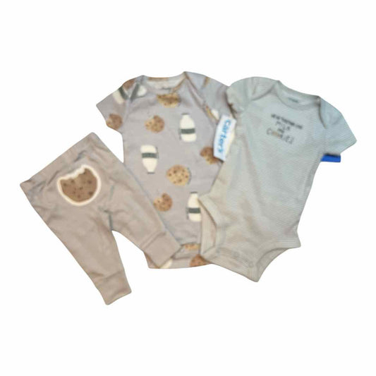 Carters (C) Brown Infant Size 3 MO Boy's 3PC Casual
