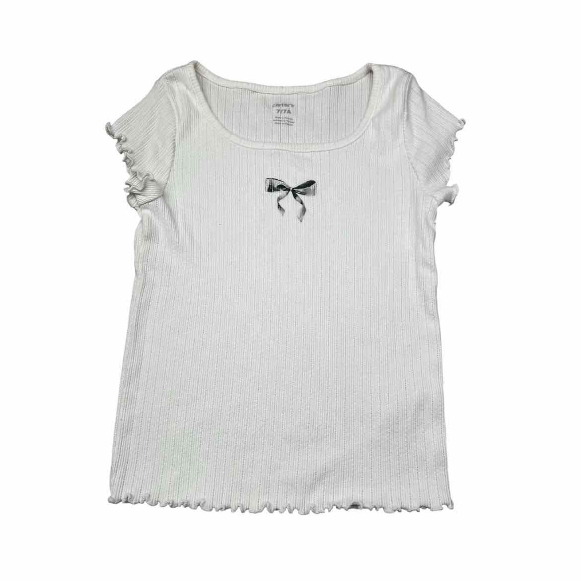 Carters (C) Cream Youth Size 7 Girl's SSTop