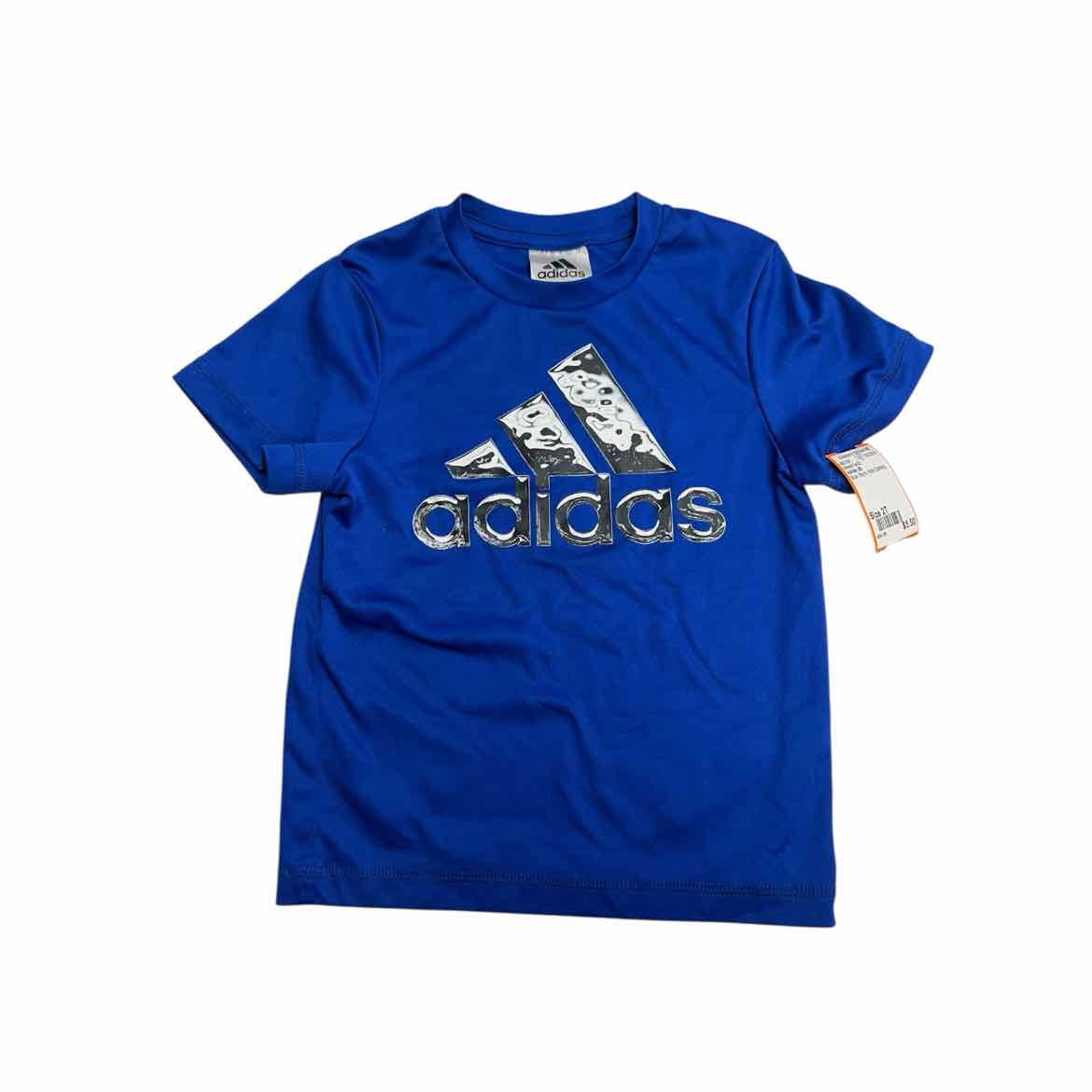 Adidas (B) Blue Toddler Size 2T Boy's AthleticTopSS