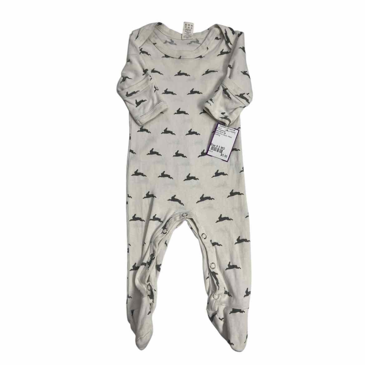 Kate Quinn (B) White Print Infant Size 0-3 MO 1PCSleepwear
