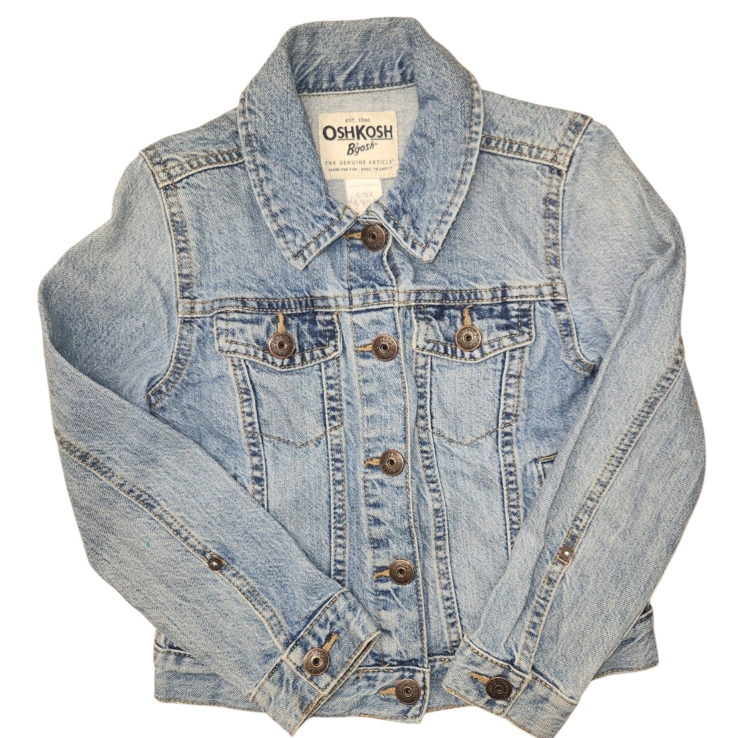 OshKosh BGosh (B) Blue Youth Size 6 Girl's Jacket Denim