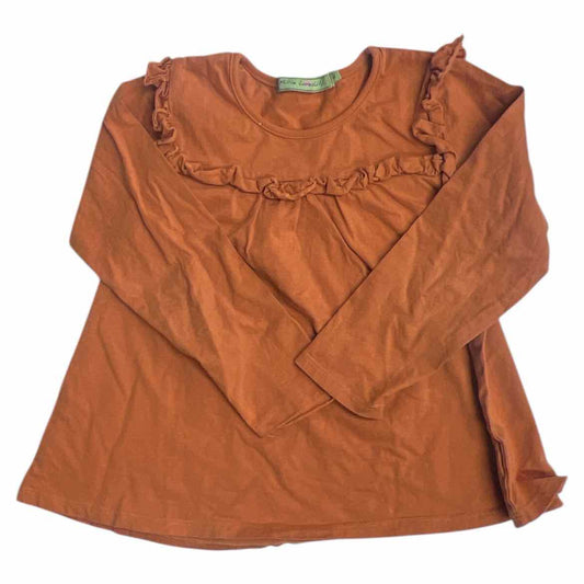 Millie Loves Lily (B) Orange Youth Size 6 Girl's LSTop