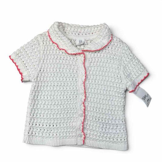 Gap (B) White Toddler Size 4 Girl's ButtondownSS