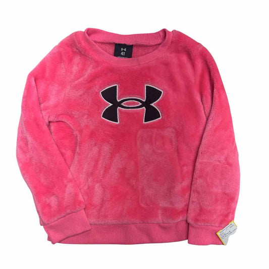 Under Armour (B) Pink Toddler Size 4T Girl's LSTop