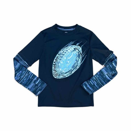 Athletics Works (D) Blue Youth Size 6-7 AthleticTopLS