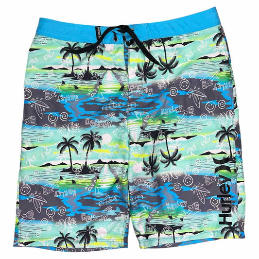Hurley (B) Multi-Color Youth Size 18 SwimTrunks