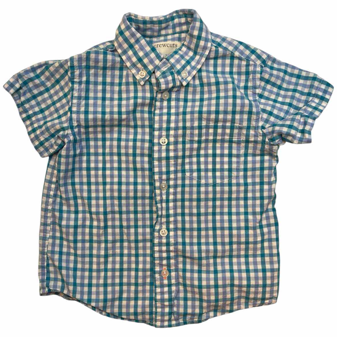 Crewcuts (B) Blue Toddler Size 2T Boy's ButtondownSS