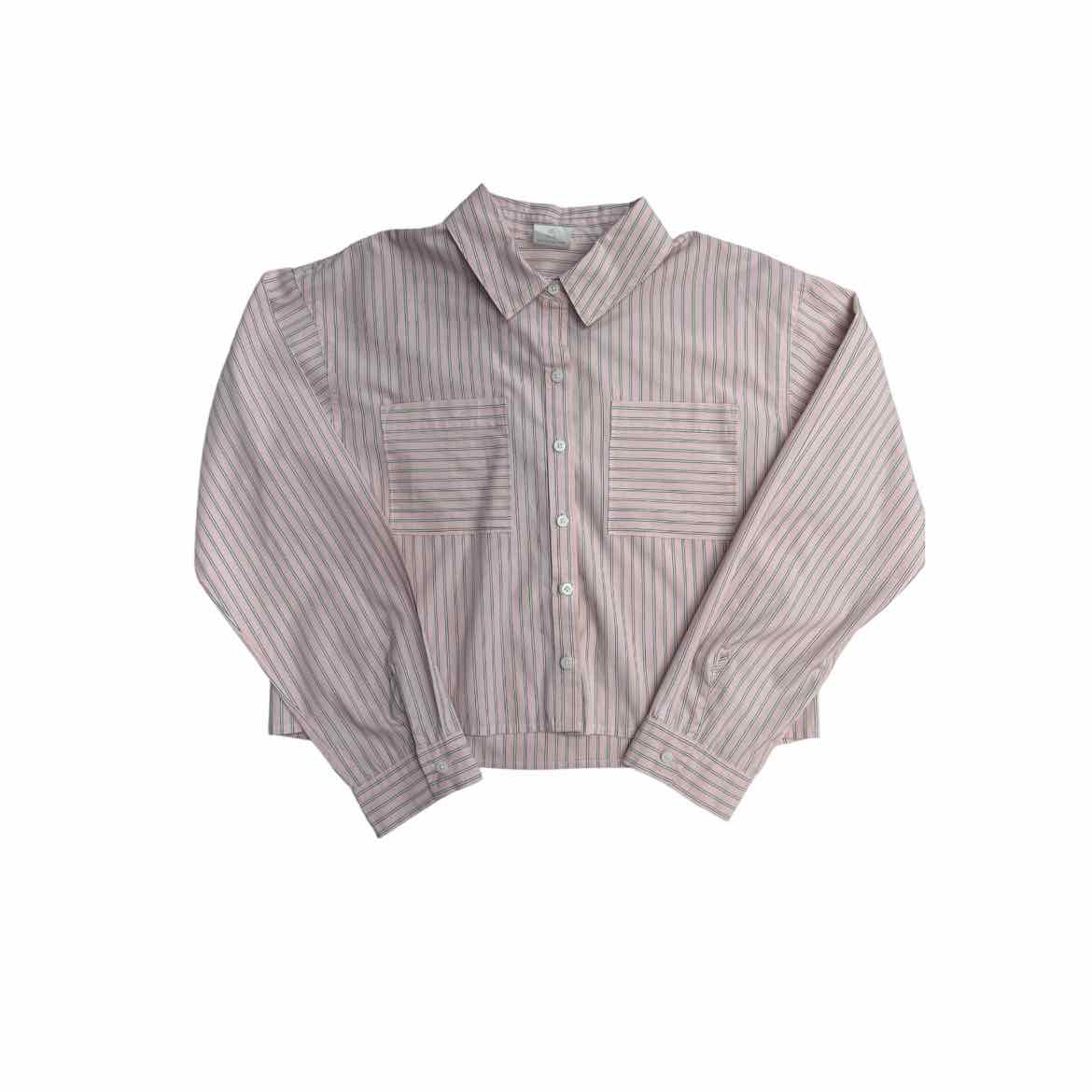 Abercrombie (B) Pink Youth Size 11-12 Girl's ButtondownLS