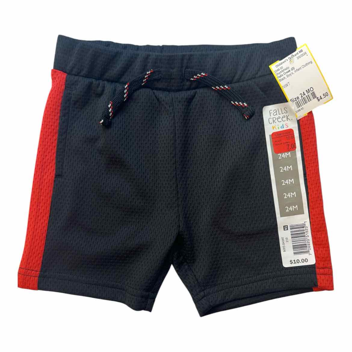 Falls Creek (D) Black Infant Size 24 MO Boy's ShortAthletic