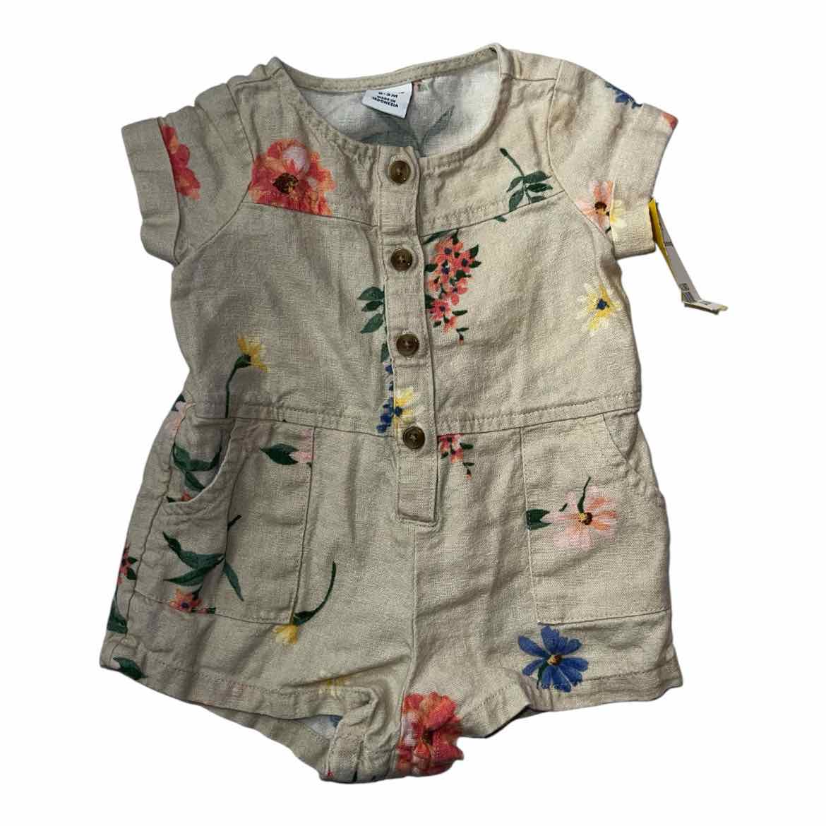 Old Navy (C) Cream Infant Size 0-3 MO Girl's CasualRomper