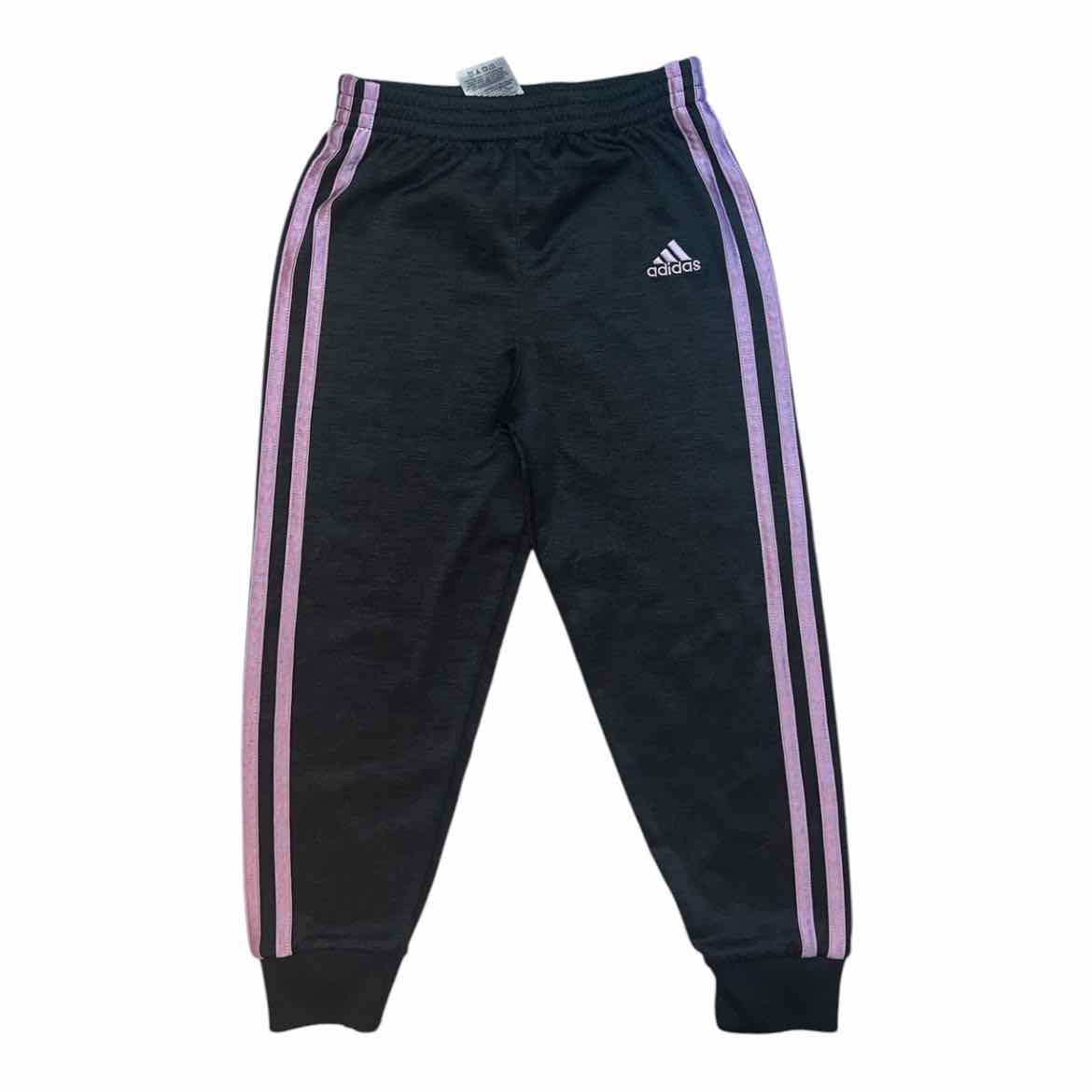 Adidas (B) Black Youth Size 6 Girl's AthleticLeggings