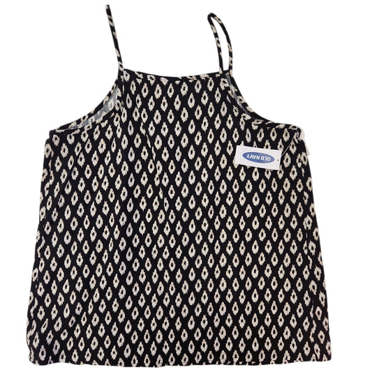 Old Navy (C) Black Print Tween Size 10-12 TankTop