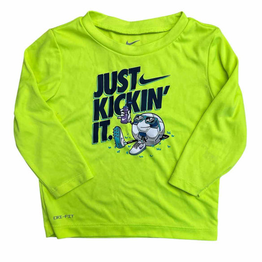 Nike (B) Neon Green Infant Size 12 MO Boy's AthleticTopLS