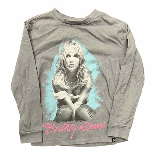 B Brand Grey Youth Size 8-10 Girl's LSTopBasic