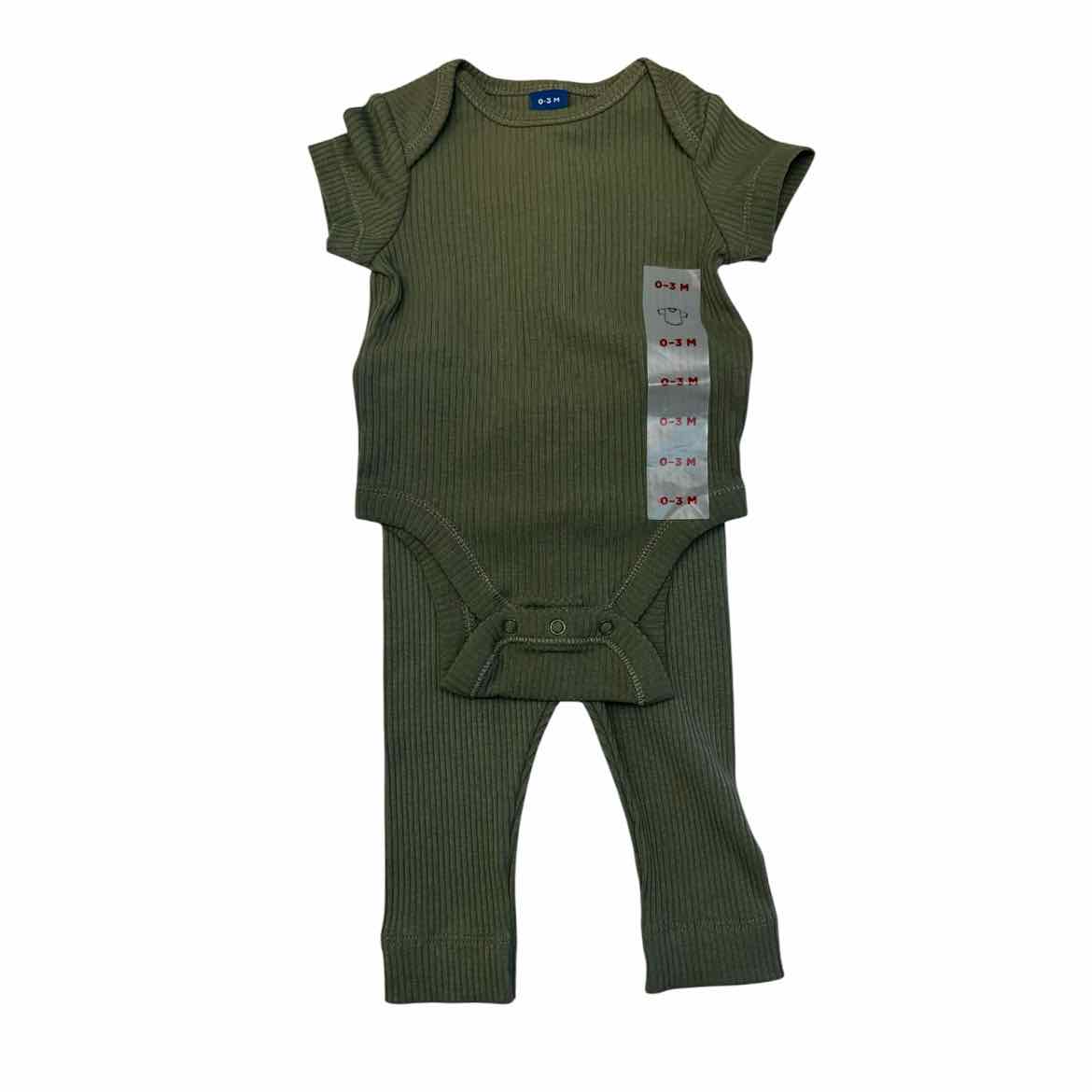Old Navy (C) Green Infant Size 0-3 MO Girl's 2PC Casual