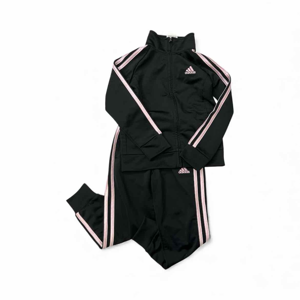Adidas (B) Black Toddler Size 5 2PCAthleticPantSuit