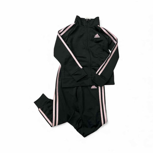 Adidas (B) Black Toddler Size 5 2PCAthleticPantSuit