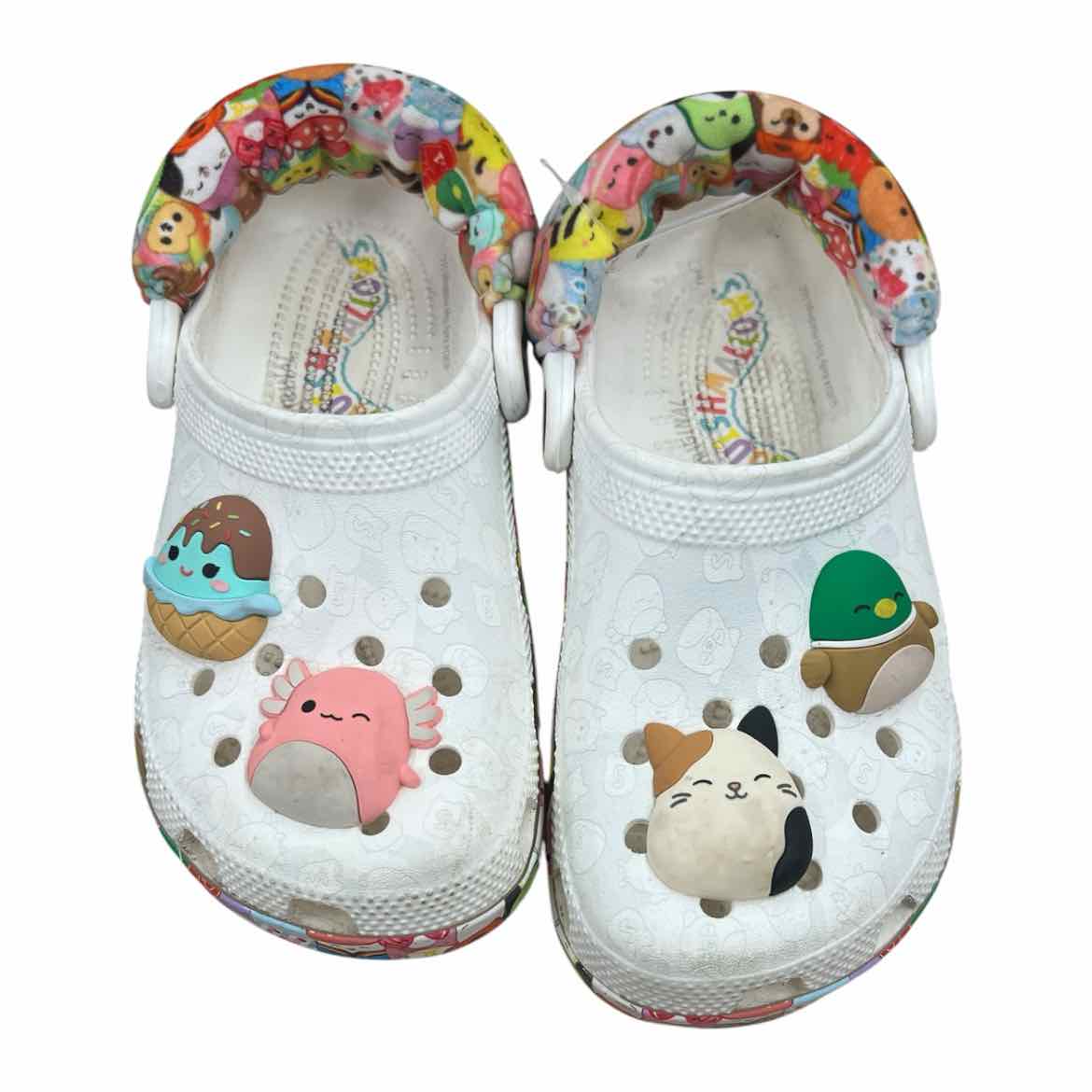 Crocs (B) White Youth Shoe Size 3 (Youth) Girl's Casual Shoes