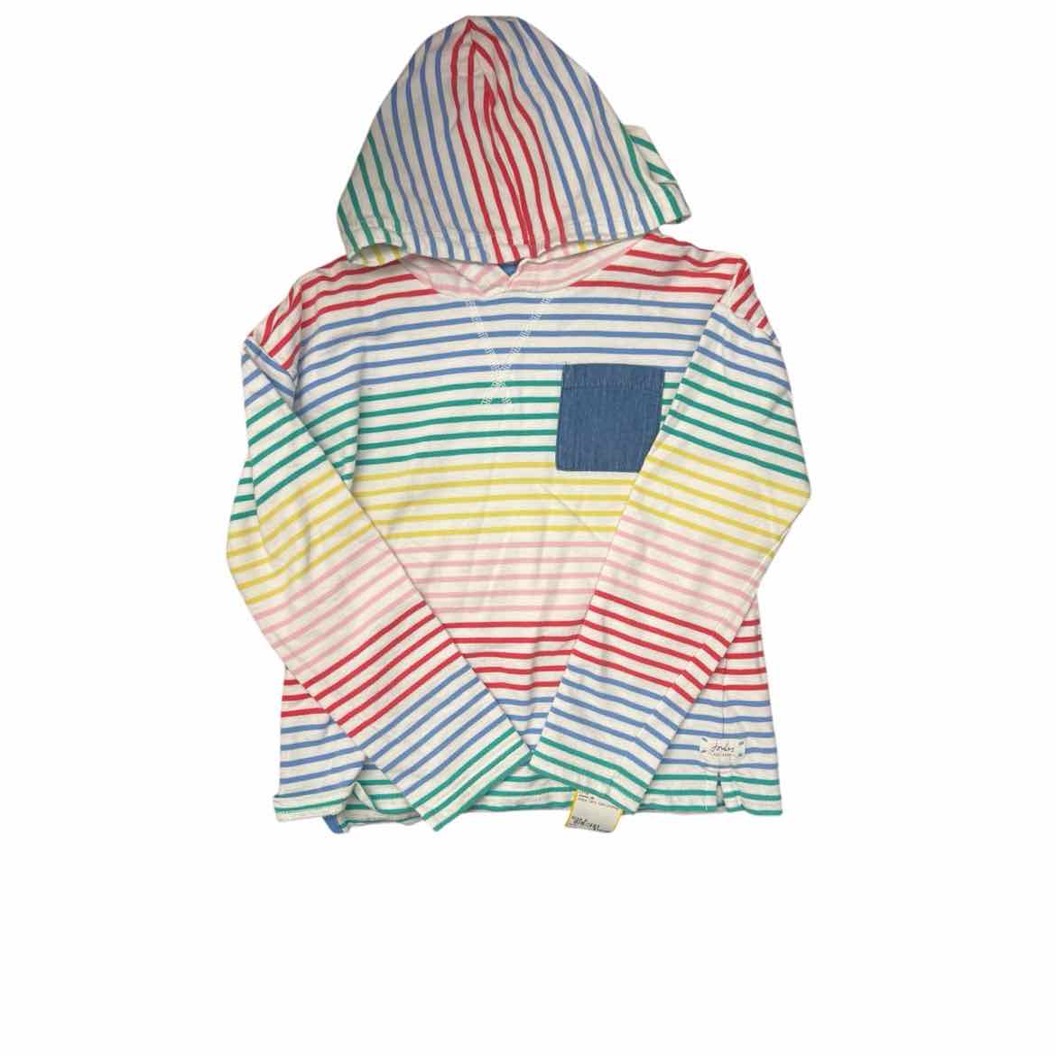 Joules (B) Stripe Youth Size 9 Girl's LSTop