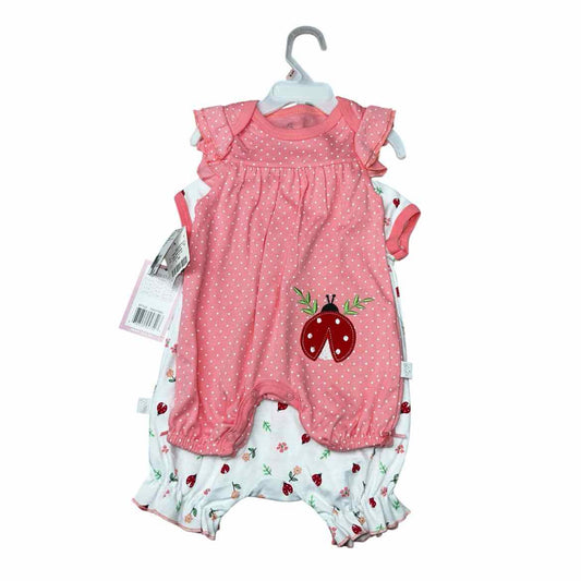 D Brand White Print Infant Size 3-6 MO Girl's 2PC Casual