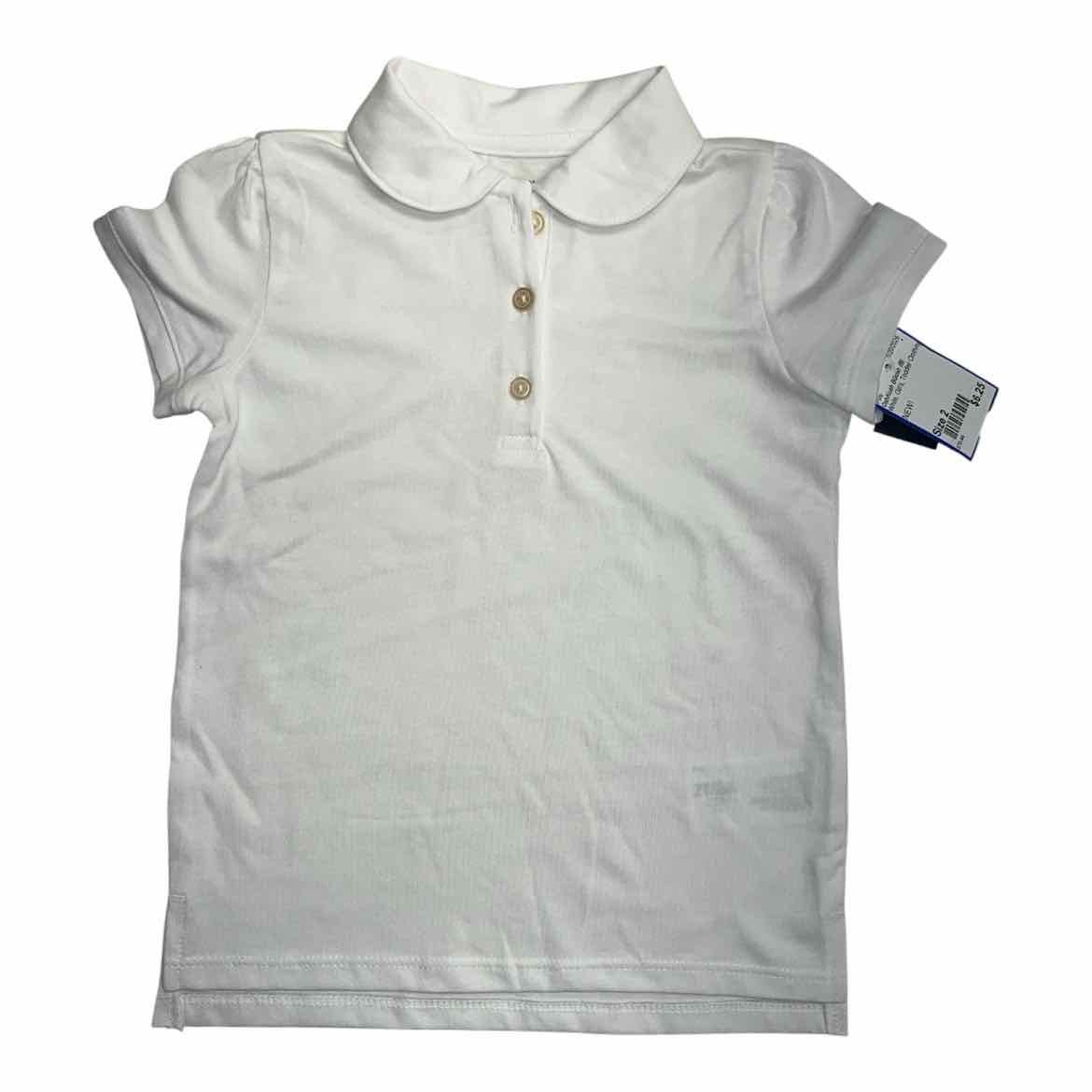 OshKosh BGosh (B) White Toddler Size 2 Girl's Polo