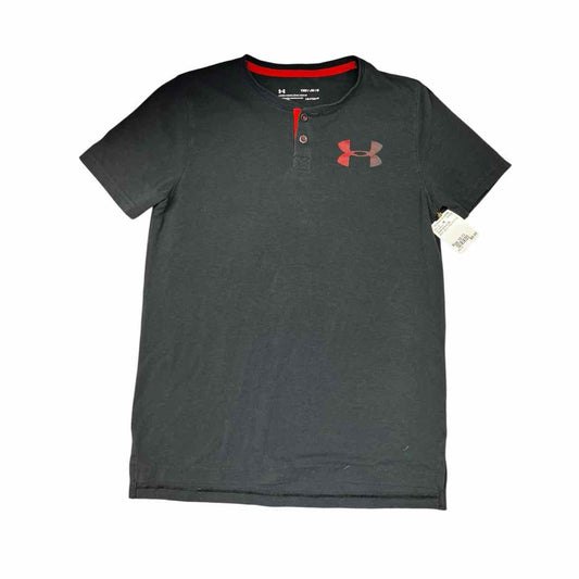 Under Armour (B) Black Youth Size 10-11 Boy's SSTopBasic